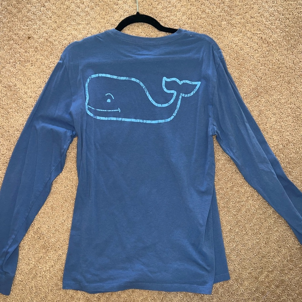 Vine yard vines Blue Whale Graphic Long Sleeve Shirt